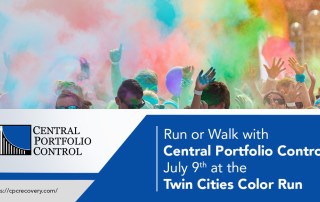 colors in the air at color run event